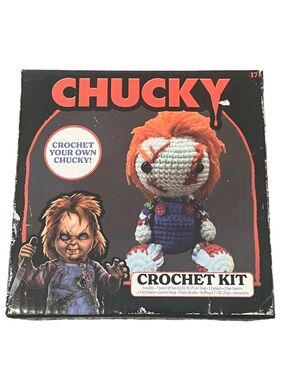 Crochet Kit - Chucky Crochet Your Own Doll (Orange, Blue) NWOT In Box